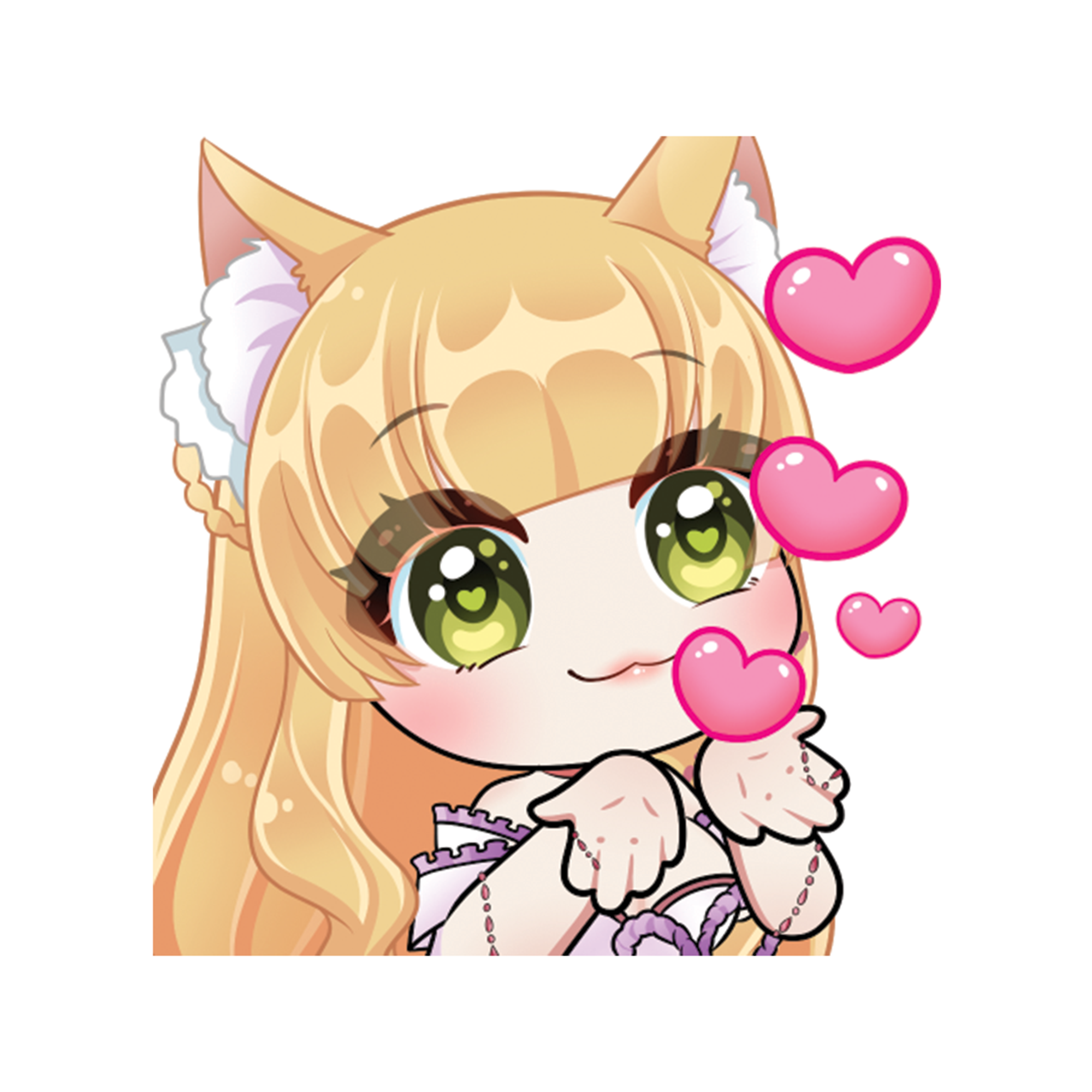 Lannah's Love Heart Valentine's Sticker