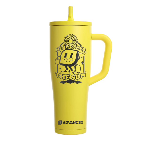 Vance Here Comes The Sun 40oz Tumbler - Yellow