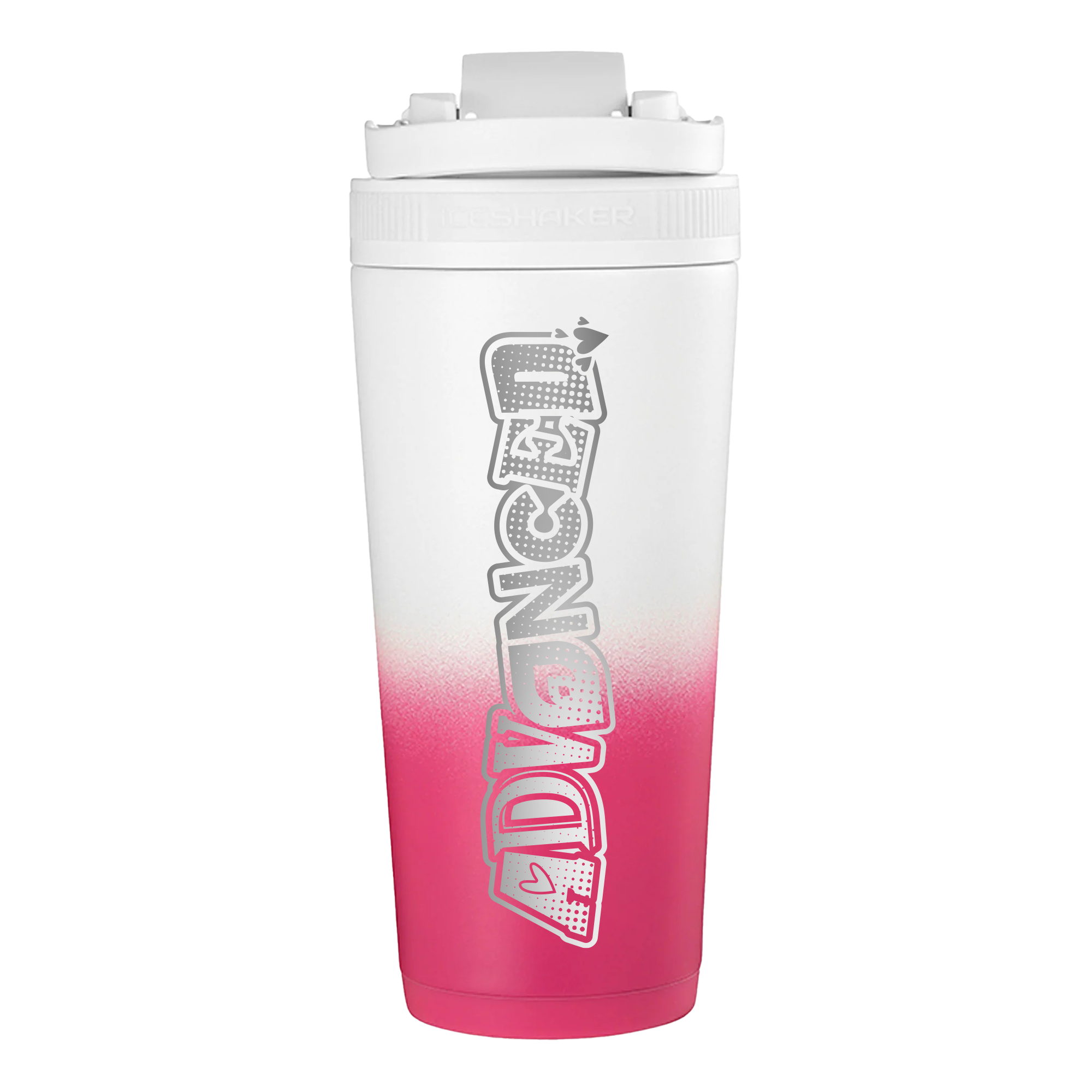 Secret Admirer 26oz Ice Shaker - Magenta White Ombre