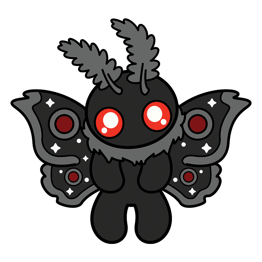 Mothman Flying Sticker