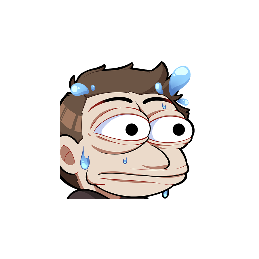 BaconCrumbz Nervous Sticker