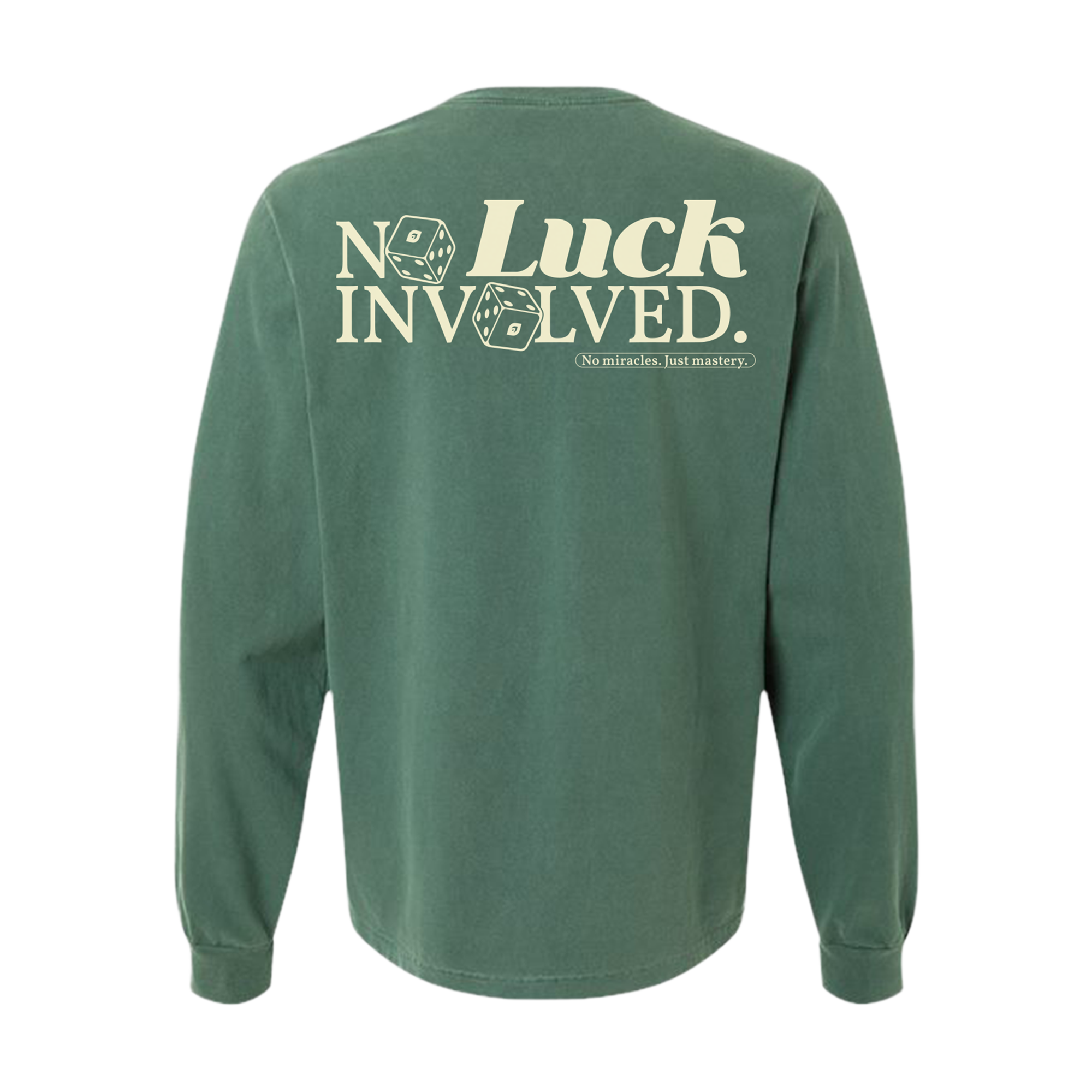 No Luck Involved Long Sleeve - Washed Pine