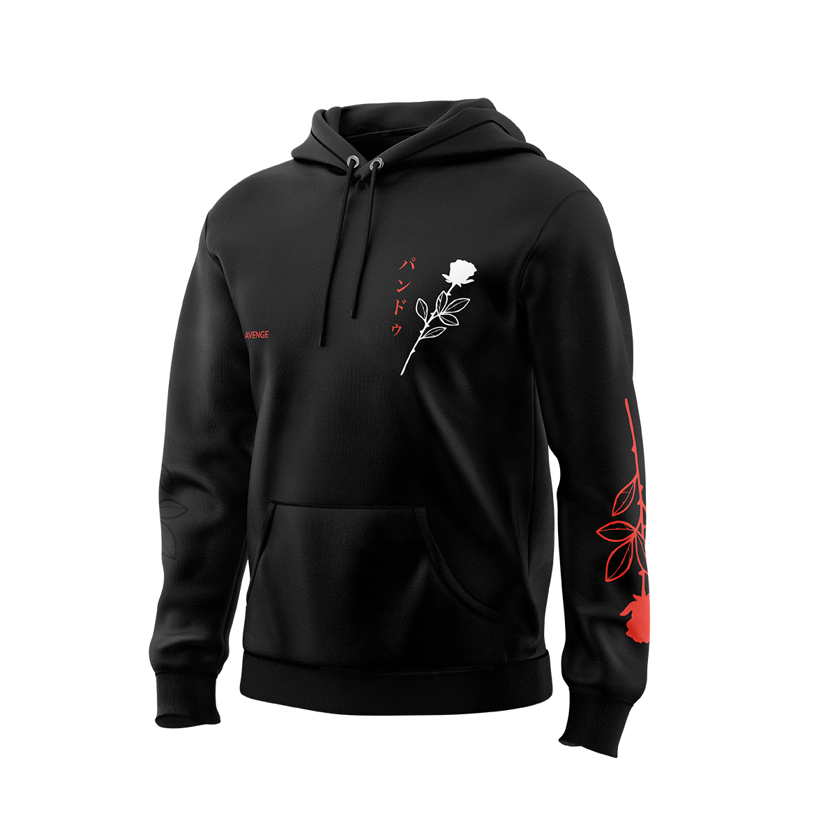Panduh Avenge Black Hoodie - Midweight