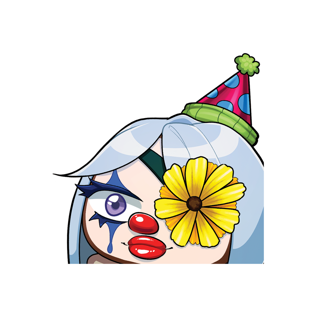 PleasentlyTwisted Clown Sticker