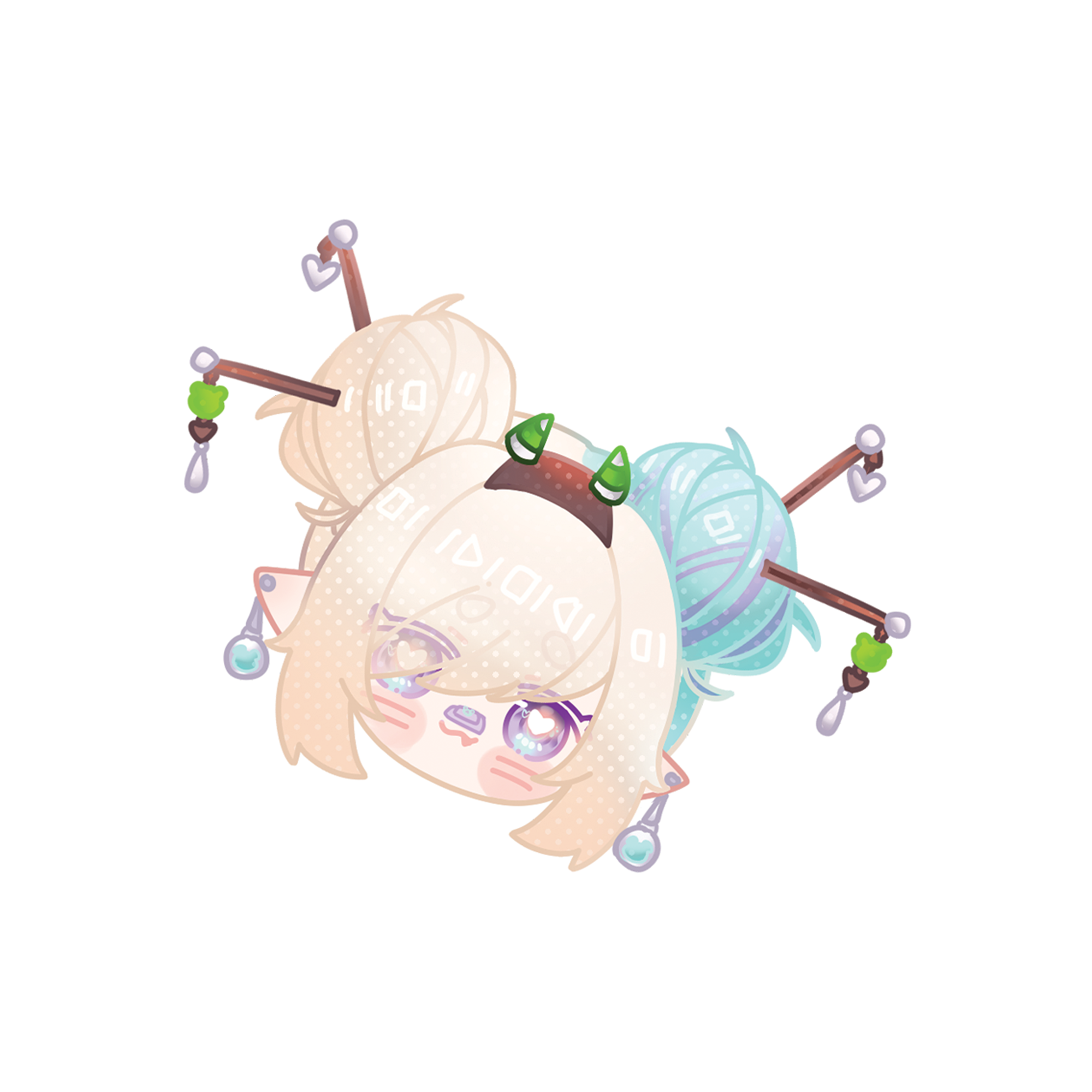 Kiskachan Buns Sticker