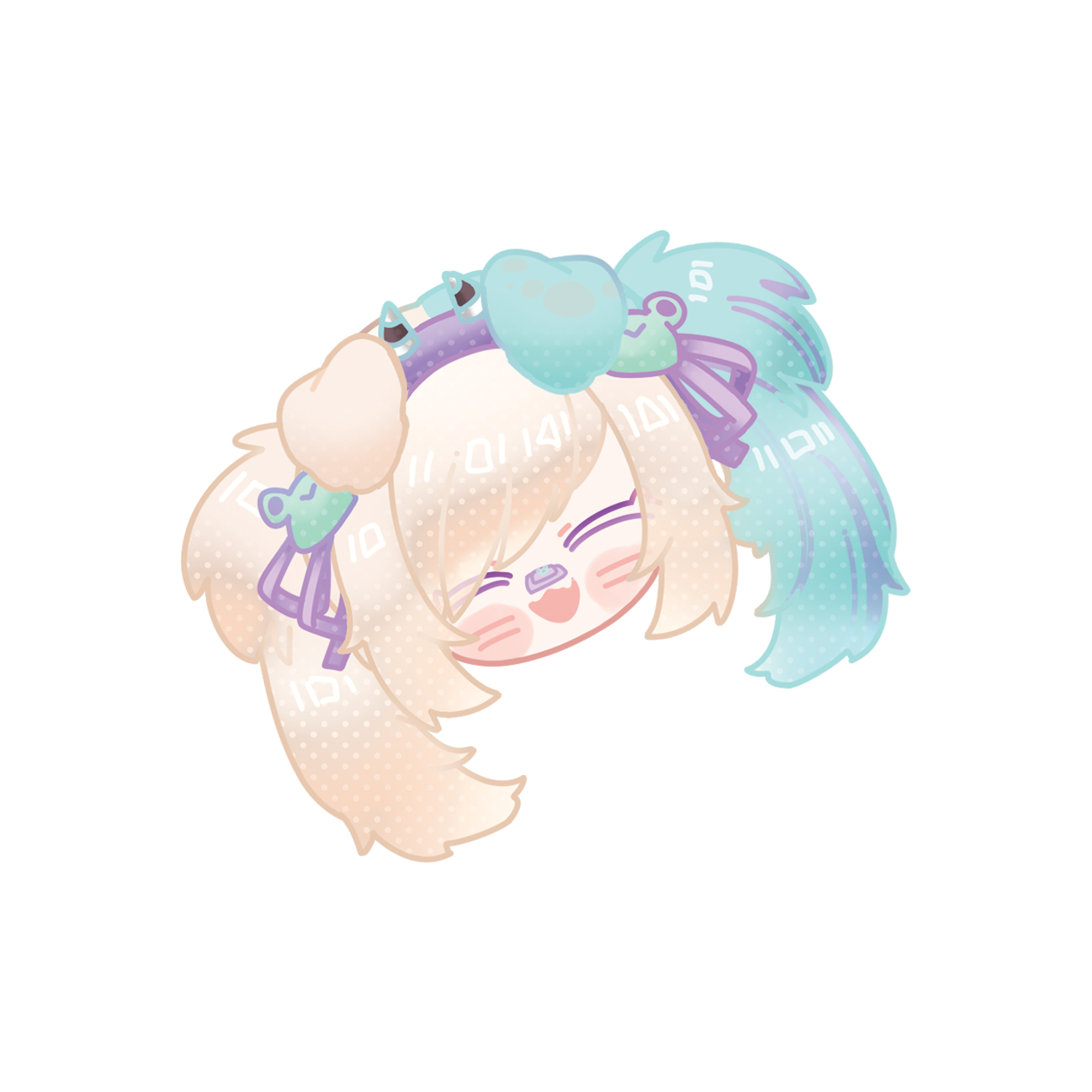 Kiskachan Happy Sticker