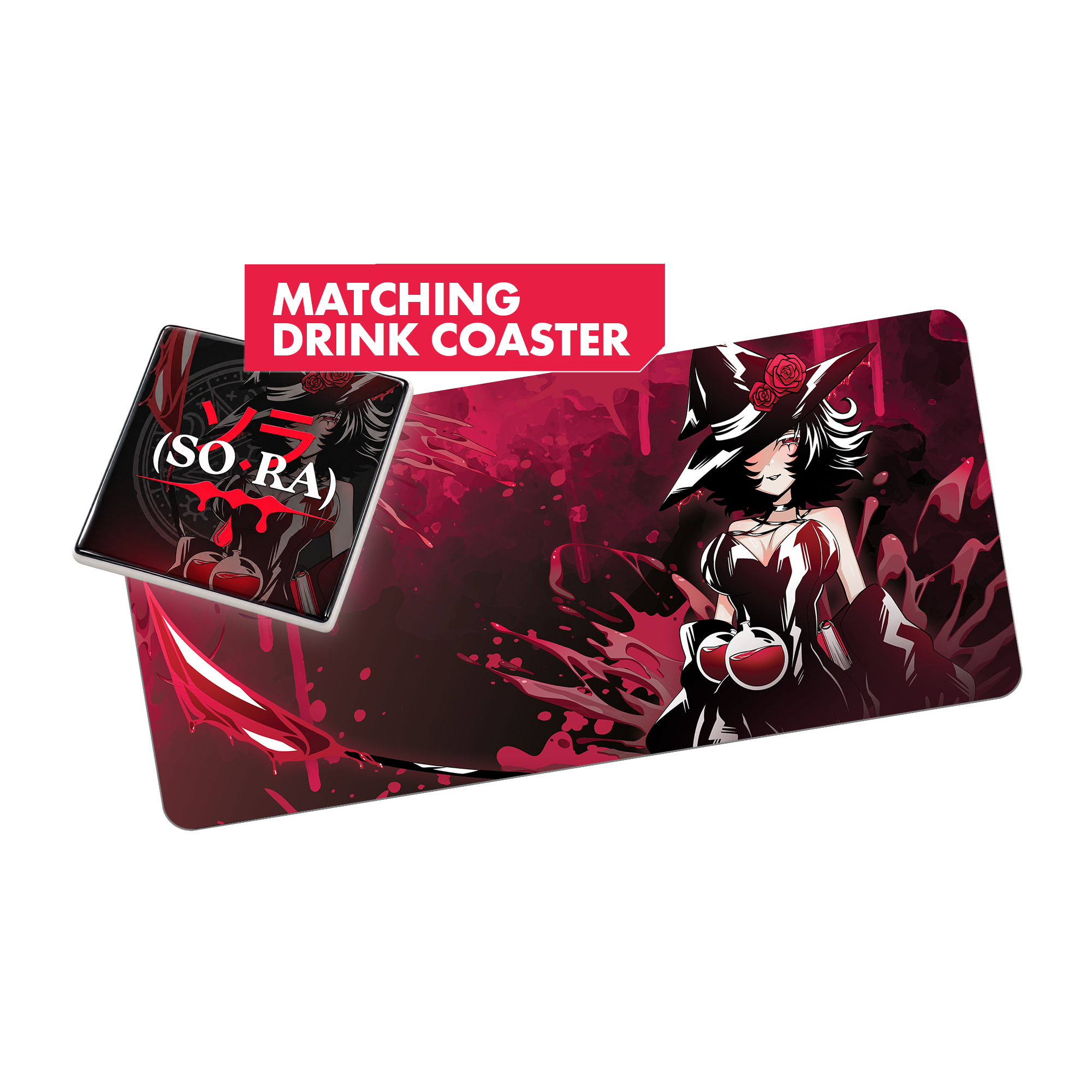 Sora Coaster + Deskmat Bundle