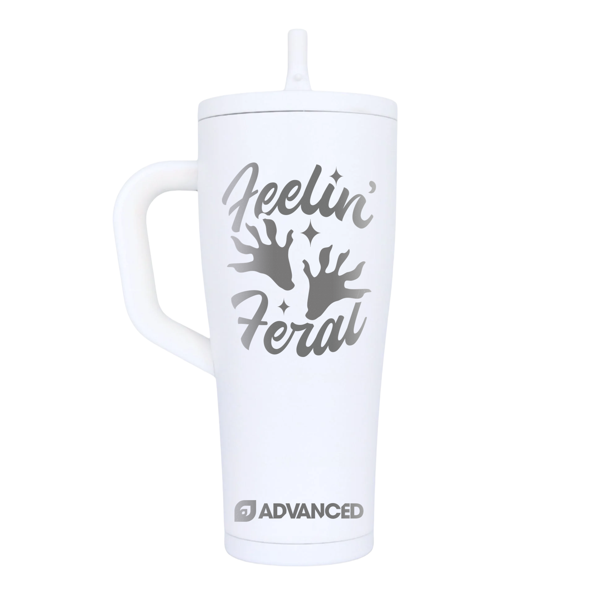 Feeling Feral Jimothy 32oz Ice Shaker - White
