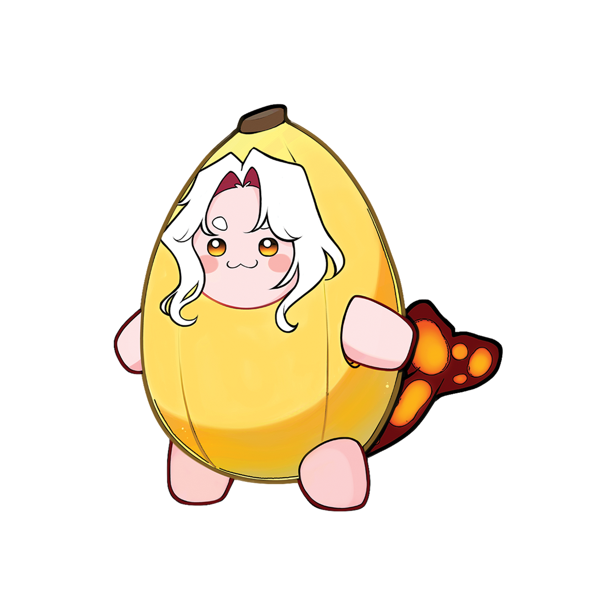 Orcatsukii Banana Sticker