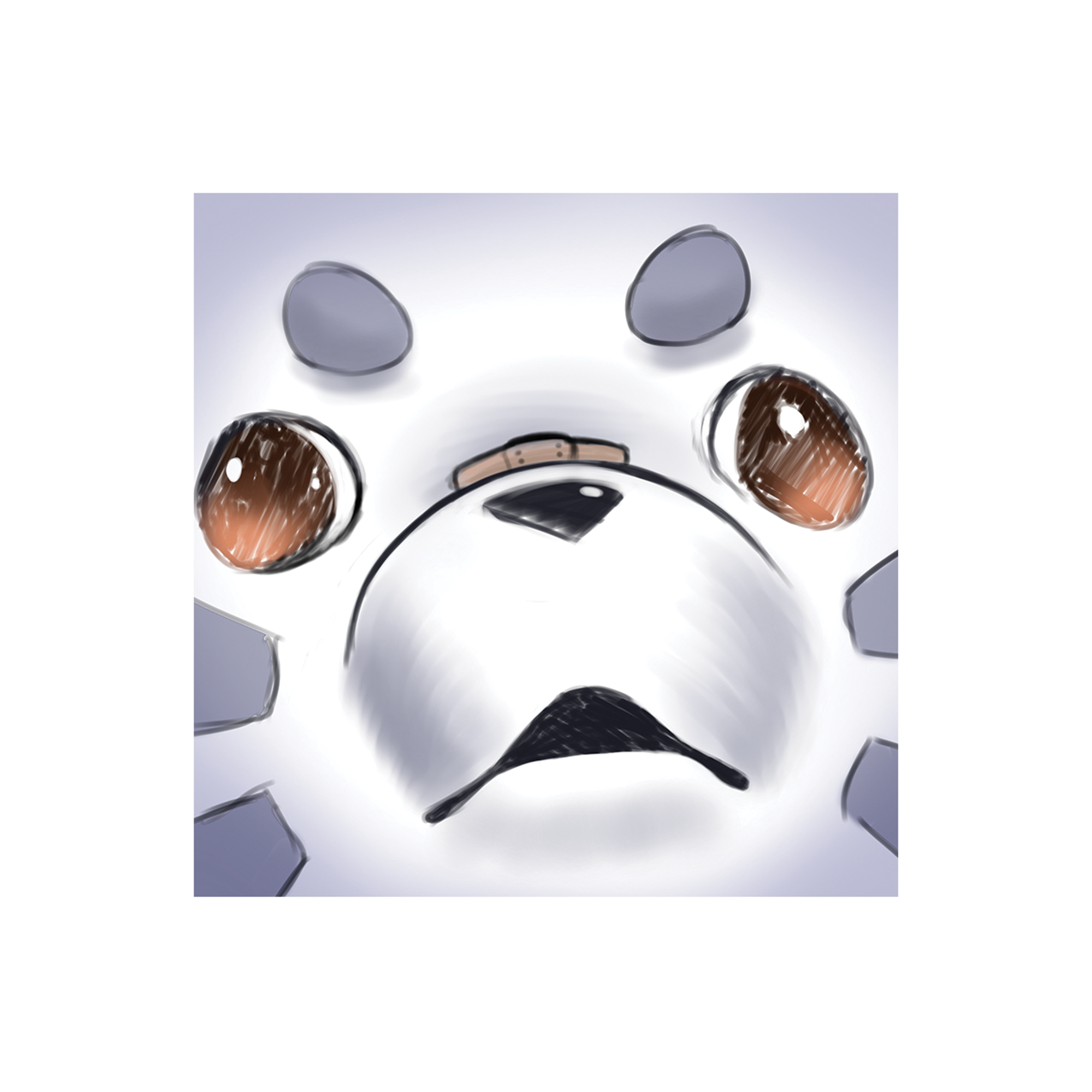 Orcatsukii Dog Gasp Sticker