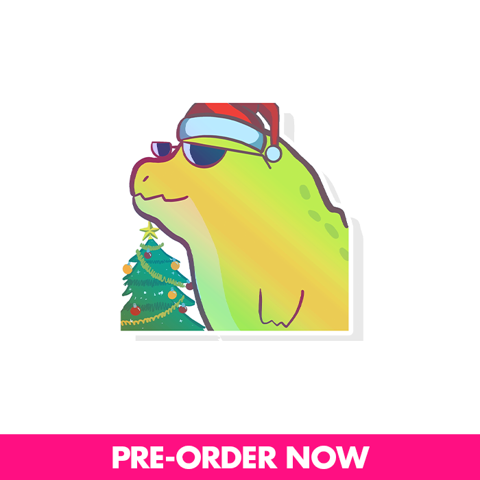 RaeChill's Christmas Dinosaur Sticker