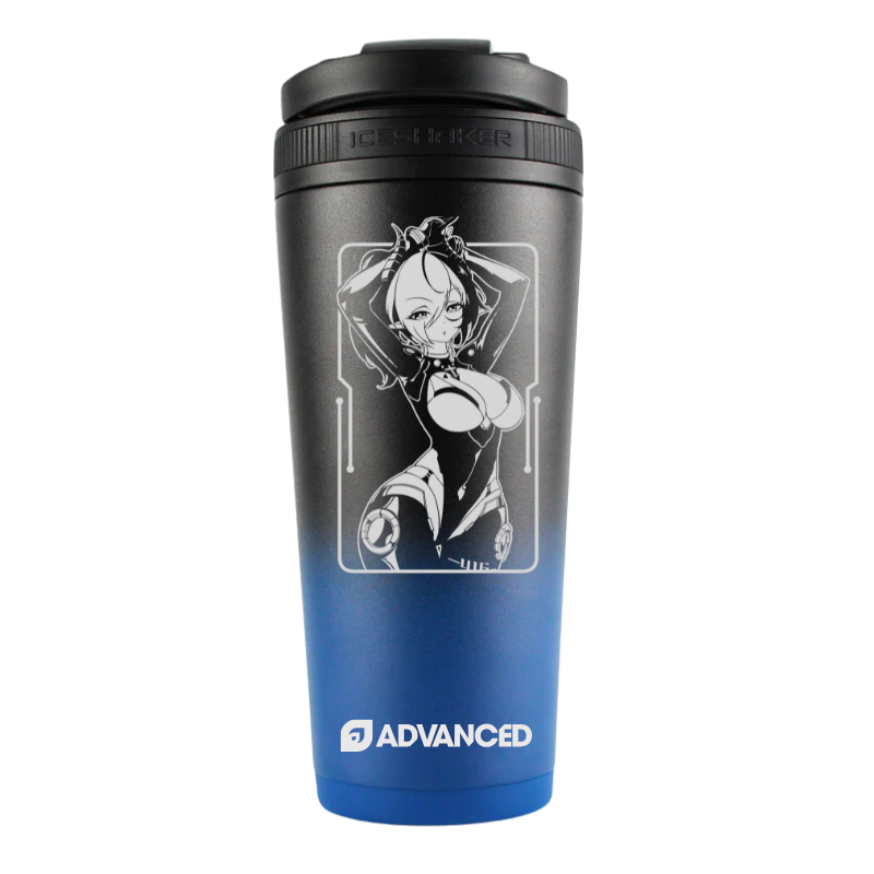 Mura Custom 26oz Ice Shaker - Navy Black Ombre