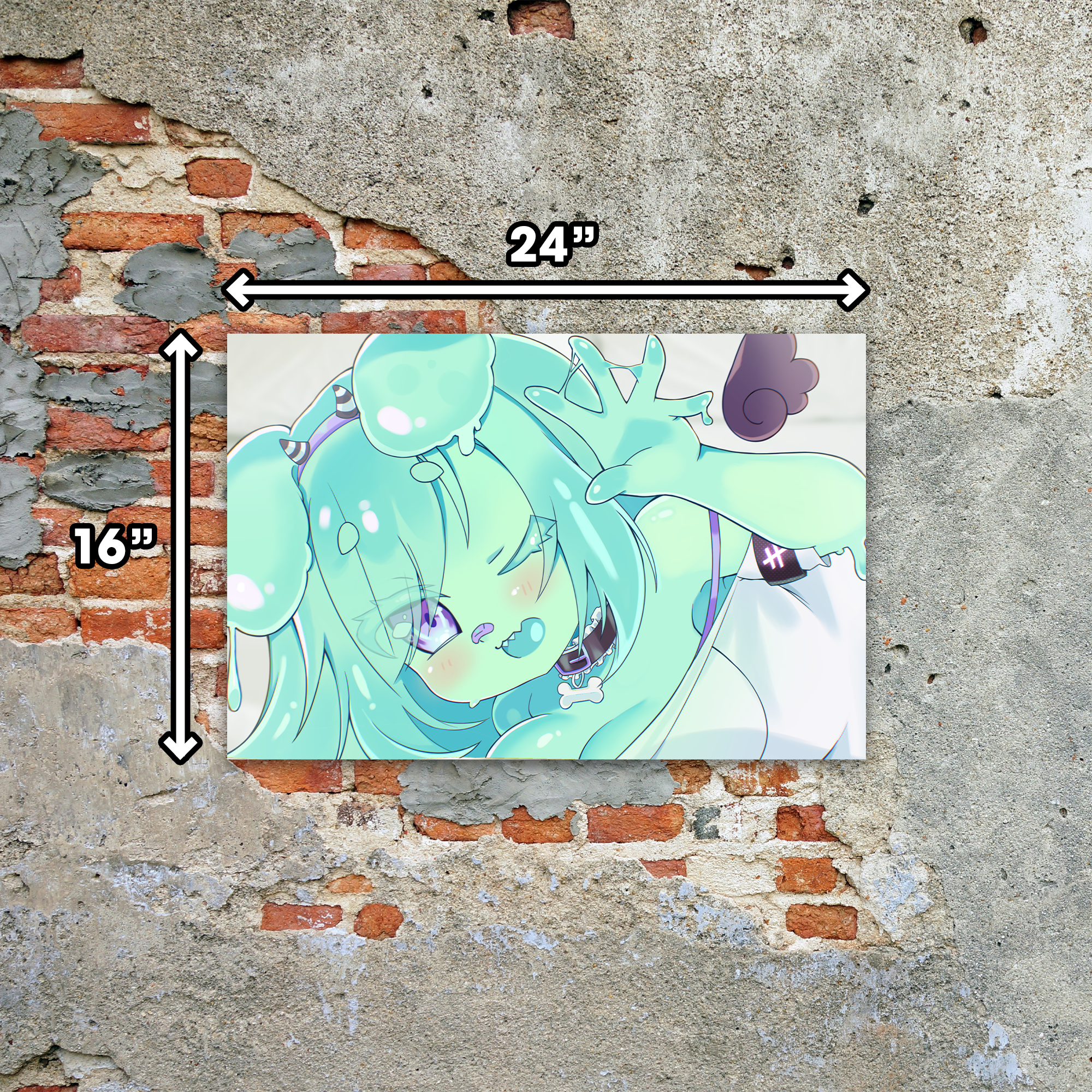 Kiskachan's Froggie Slime Plexi Wall Art