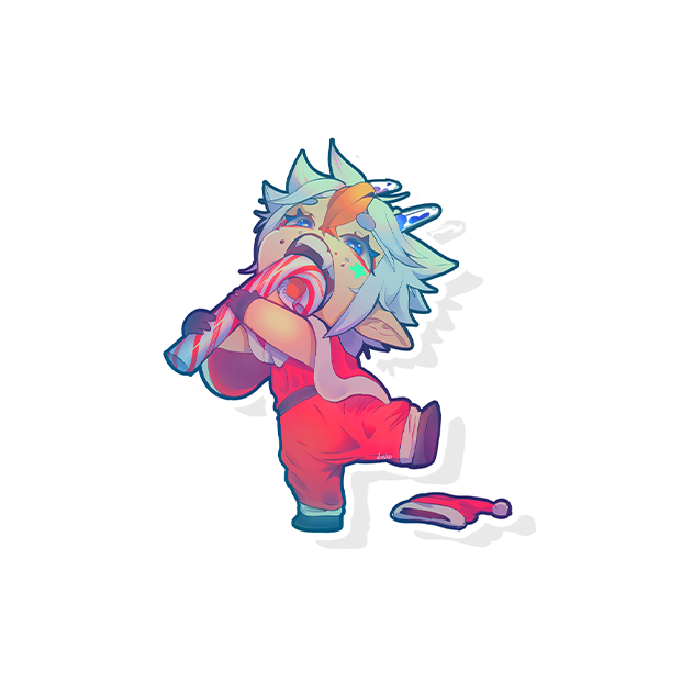 Doskii's Christmas Candy Cane Sticker