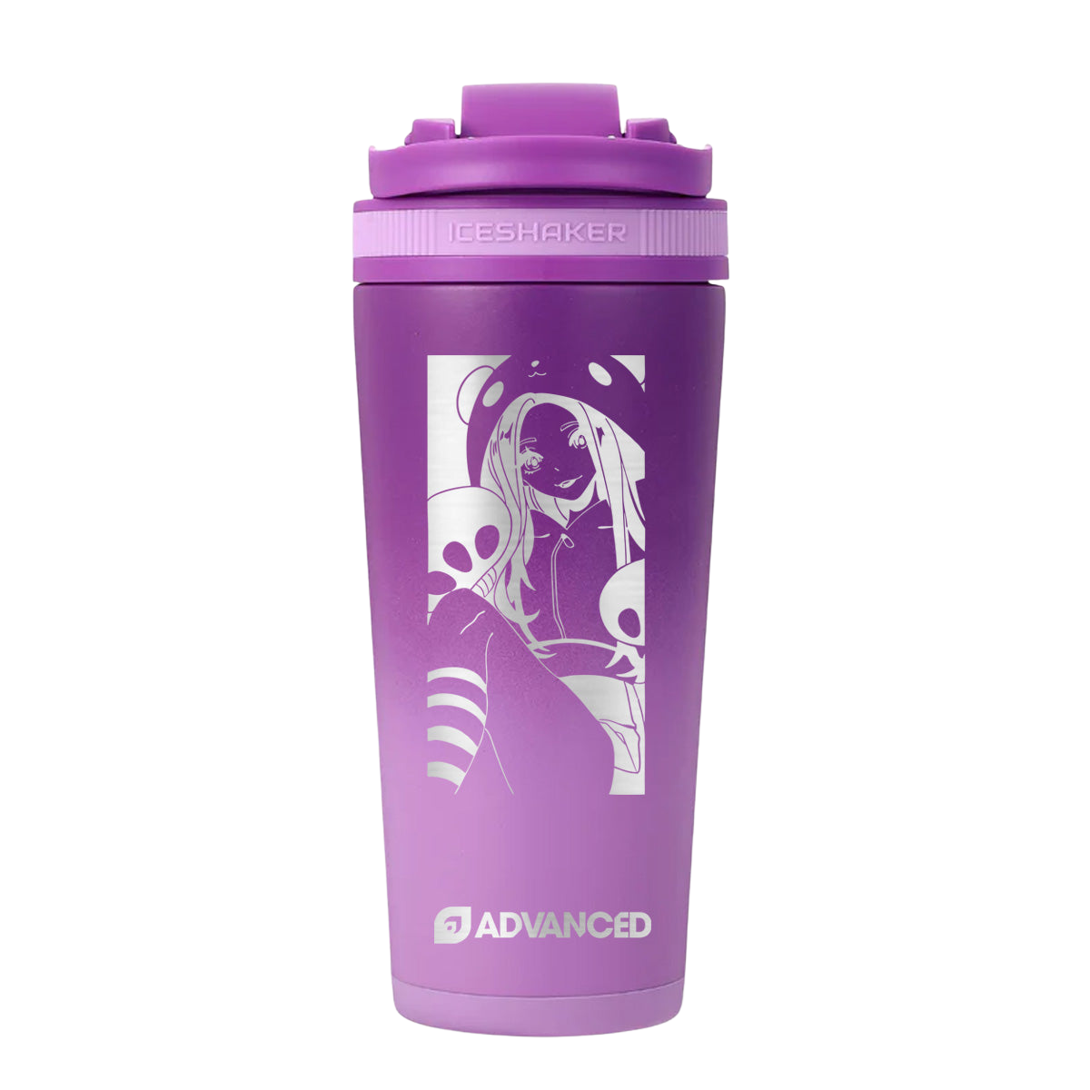 Melmie Custom 26oz Ice Shaker - Purple Color Rush