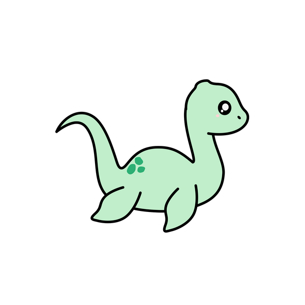 Nessie Sticker Looking Forward