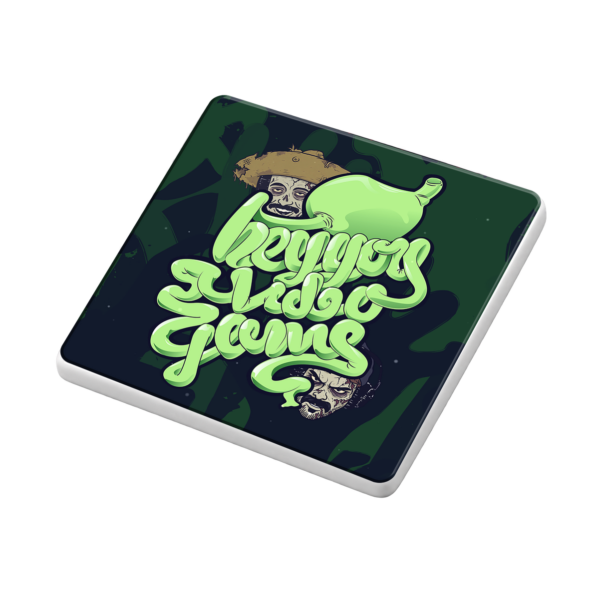 HeyYouVideoGame Halloween Ceramic Coaster
