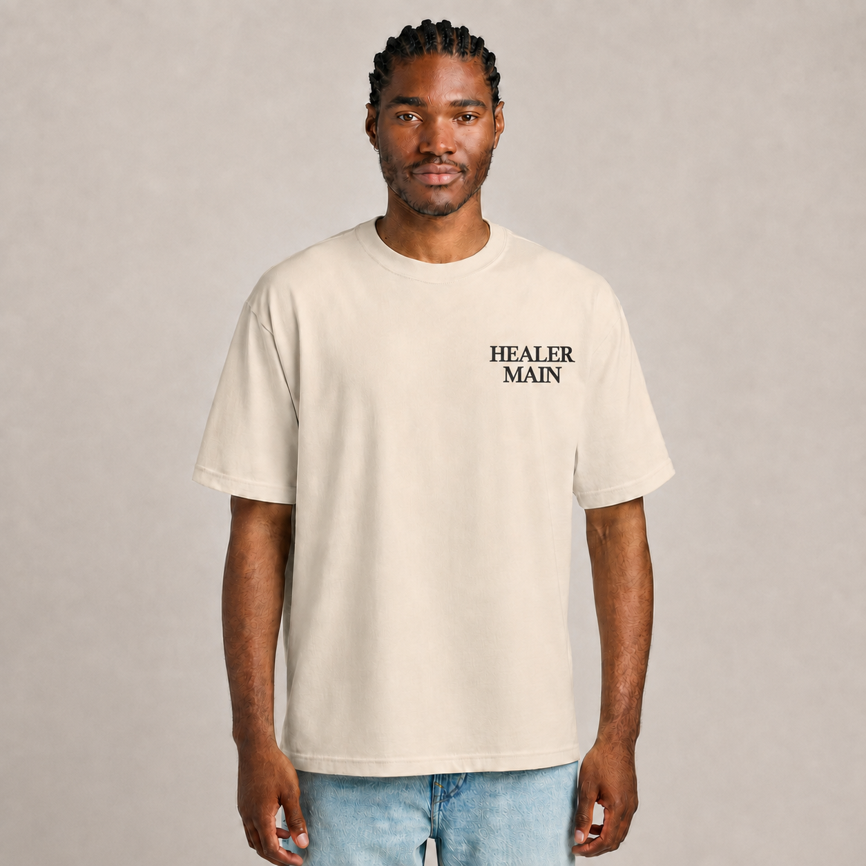 Towelliee Healer Main T-shirt - Cream