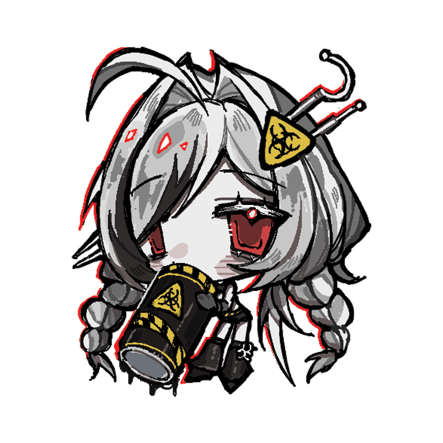 Samara AVI Chibi Drink Sticker
