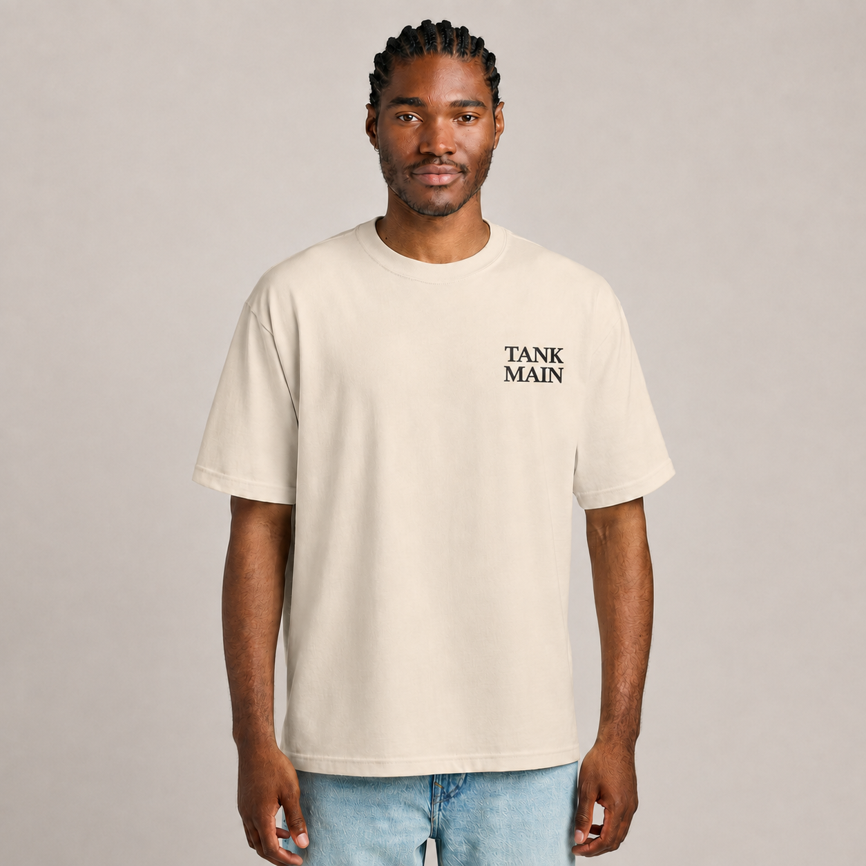 Towelliee Tank Main T-shirt - Cream