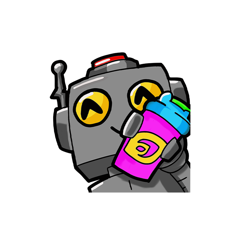 Cupofrobots Sticker