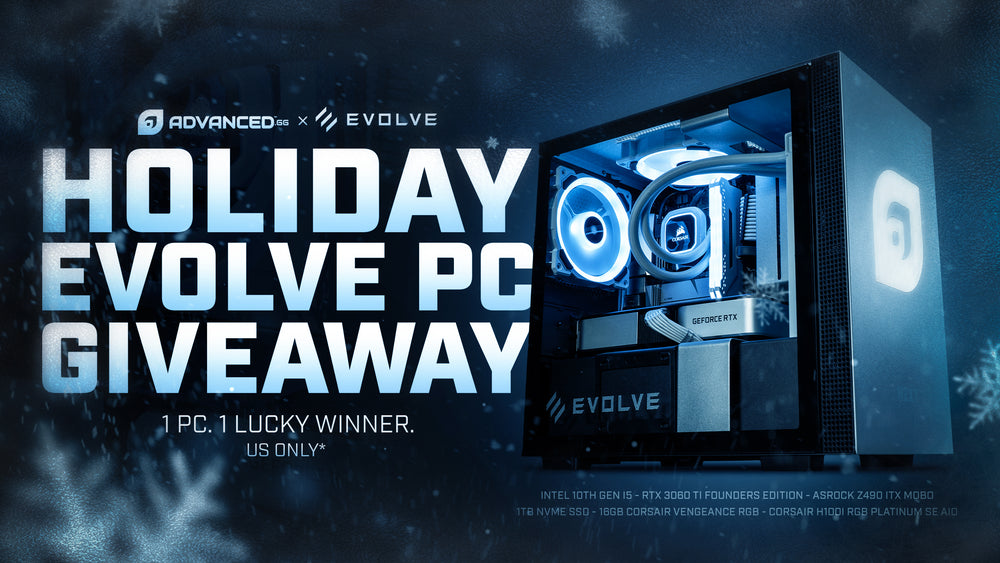 Become a top gamer this Holiday season with an  official ADVANCEDgg themed Evolve PC
