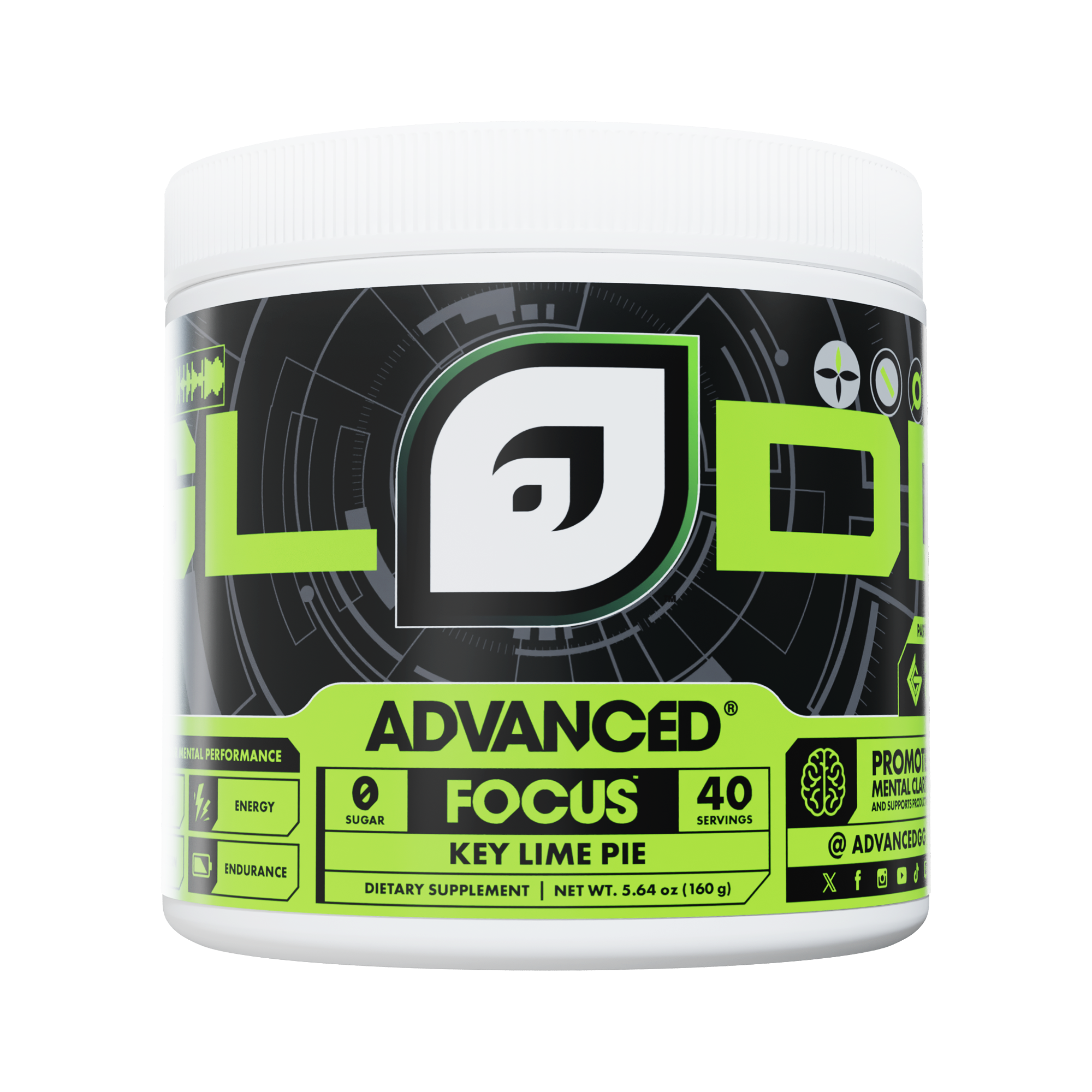ADVANCED FOCUS Key Lime Pie jar, one of the G Fuel alternatives compared in this guide