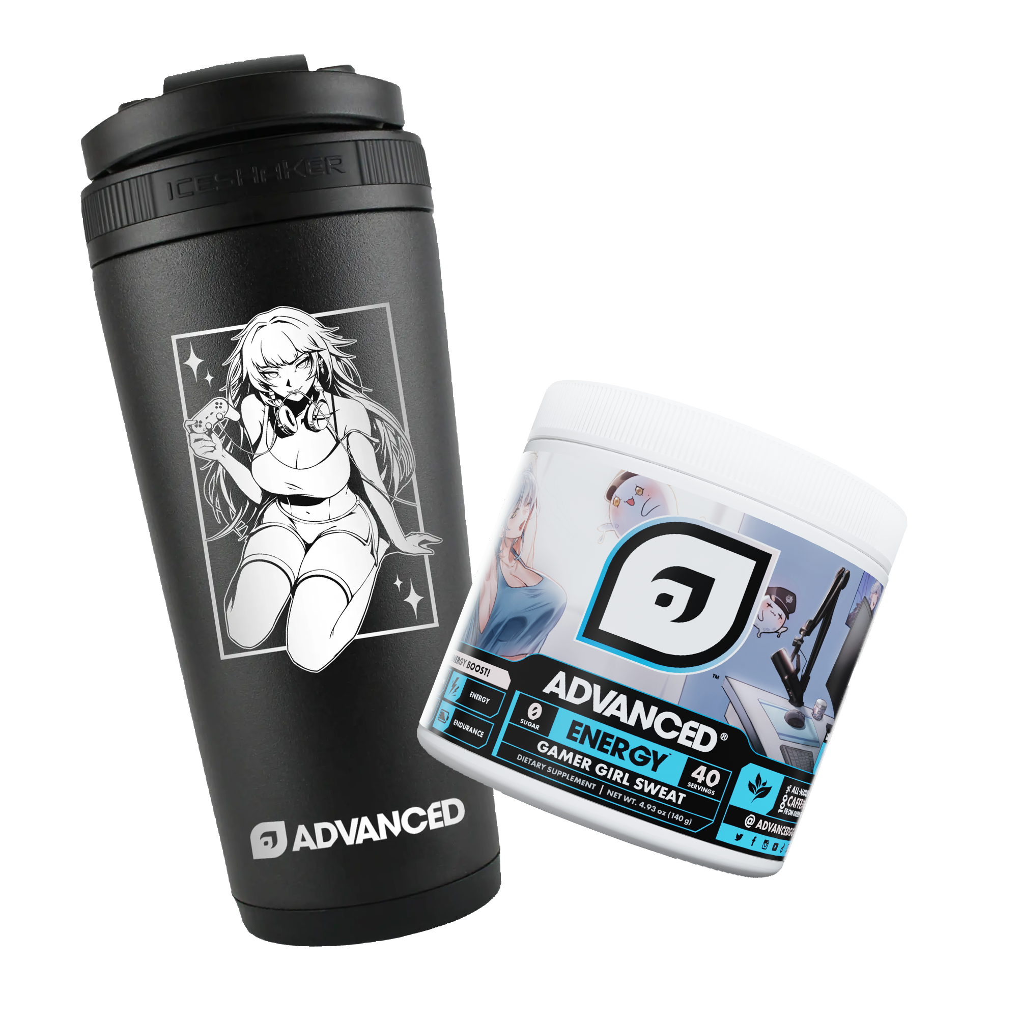 Milkie’s Gamer Girl Sweat Ice Shaker Bundle