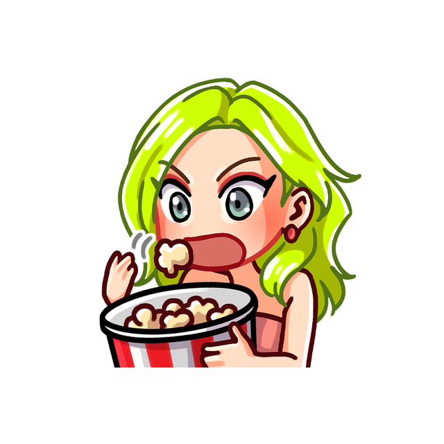 Jojo Popcorn Sticker