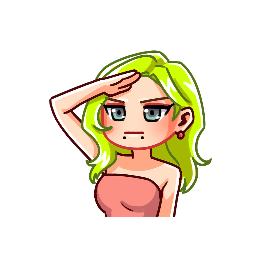 Jojo Salute Sticker
