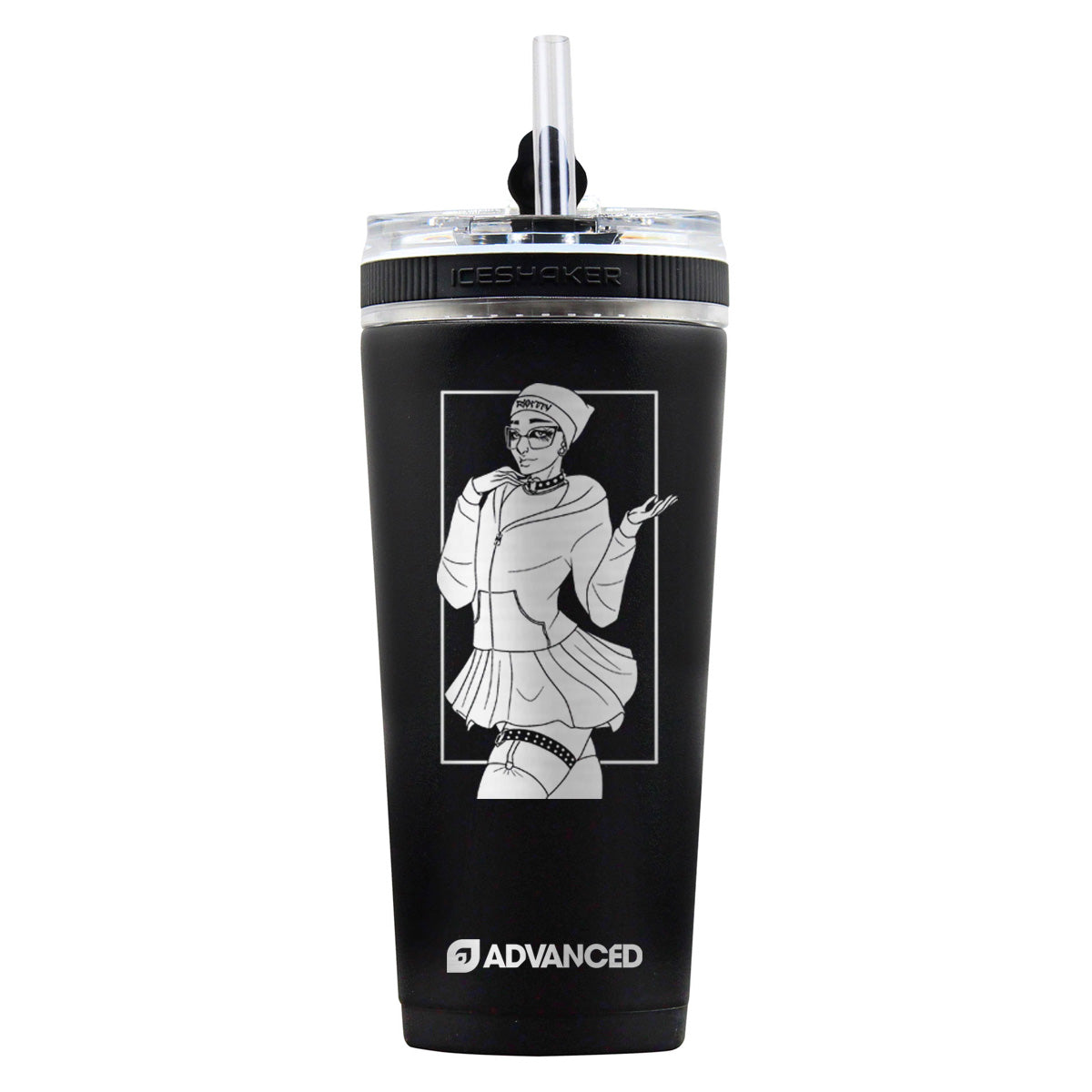Riot Custom 26oz Flex Bottle - Black