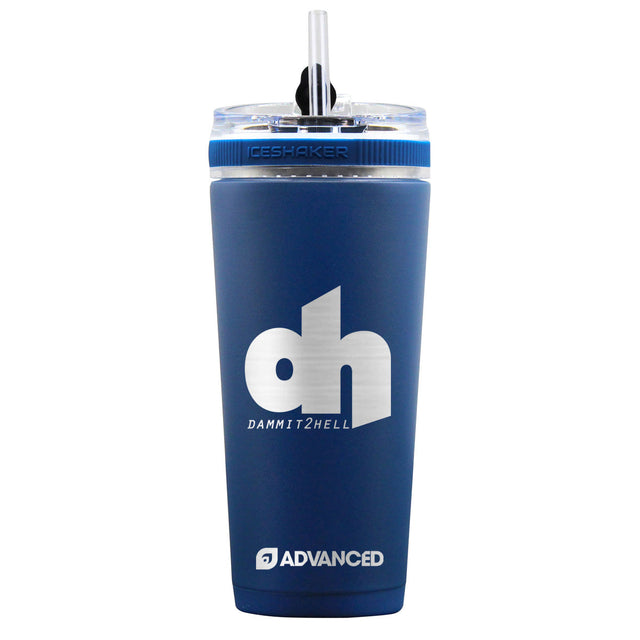 Dammit2hell V2 Custom 26oz Flex Bottle - Navy
