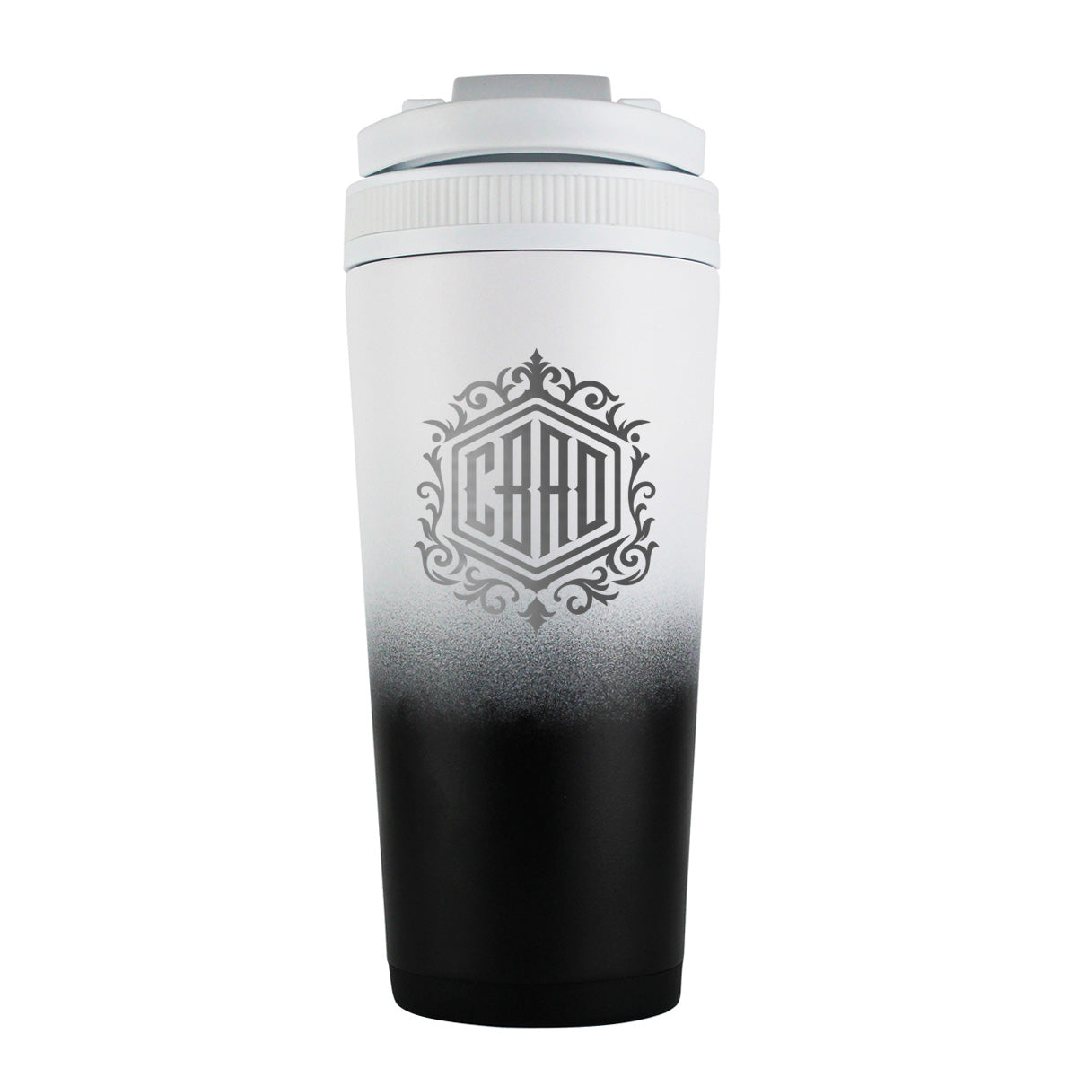 CBAD 26oz Ice Shaker - Black White Ombre