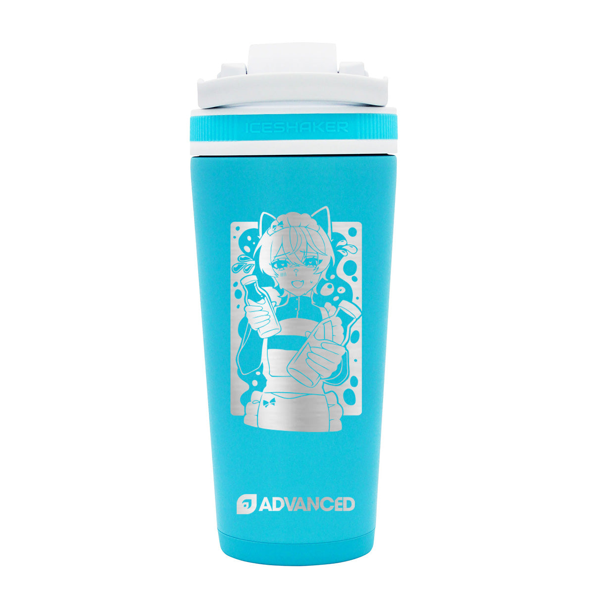 MaNameBin Custom 26oz Ice Shaker - Caribbean Blue