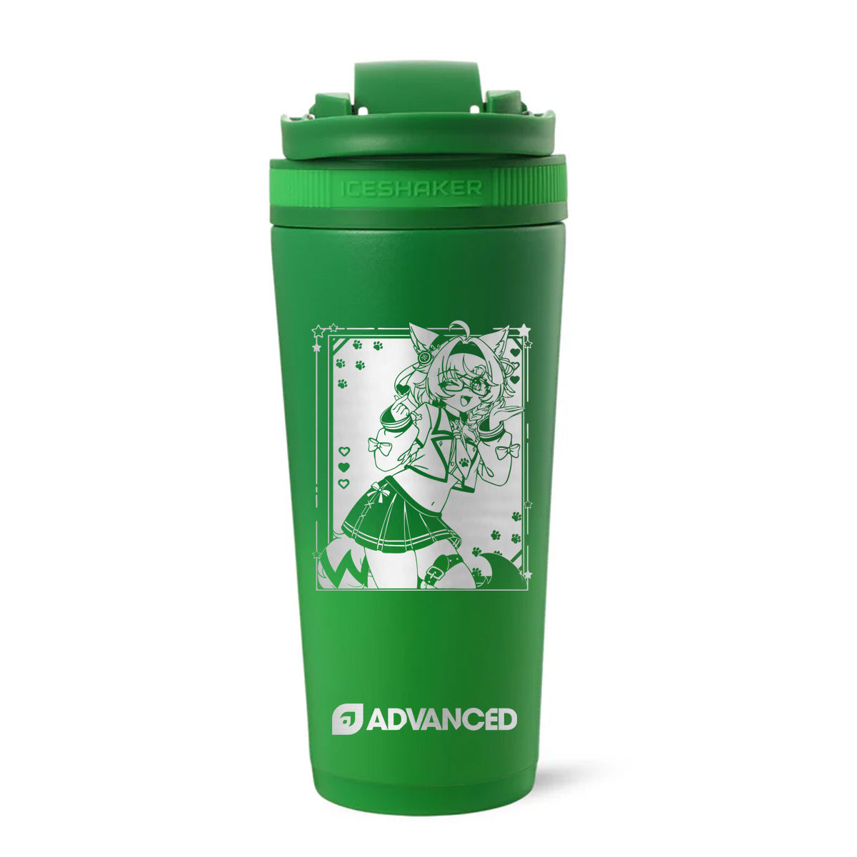 Chizu Custom 26oz Ice Shaker - Green Color Rush