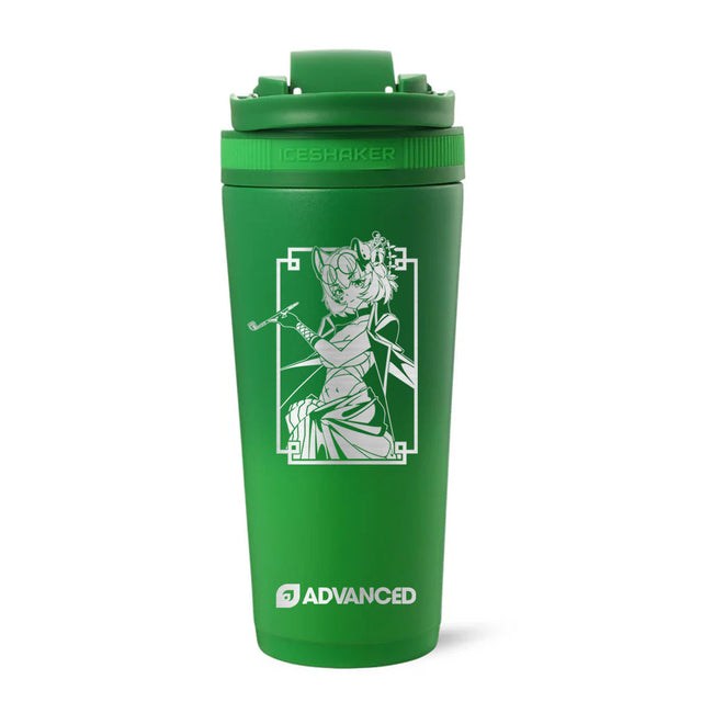Renn Custom 26oz Ice Shaker - Green Color Rush