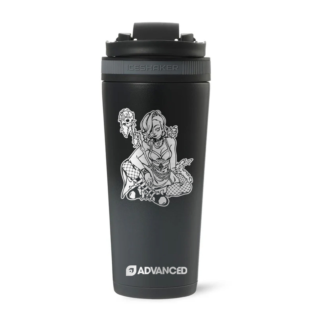 RinVixen Custom 26oz Ice Shaker - Grey Color Rush