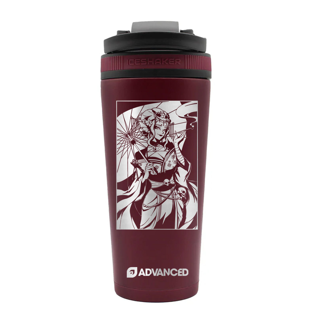 DeadlyDesiree V2 Custom 26oz Ice Shaker - Maroon