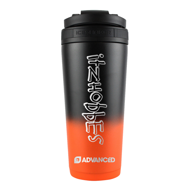 ItzHobbes Custom 26oz Ice Shaker - Orange Black Ombre
