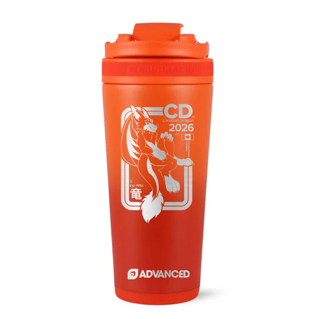 Canadian Dragon 4.0 Custom 26oz Ice Shaker - Orange Color Rush