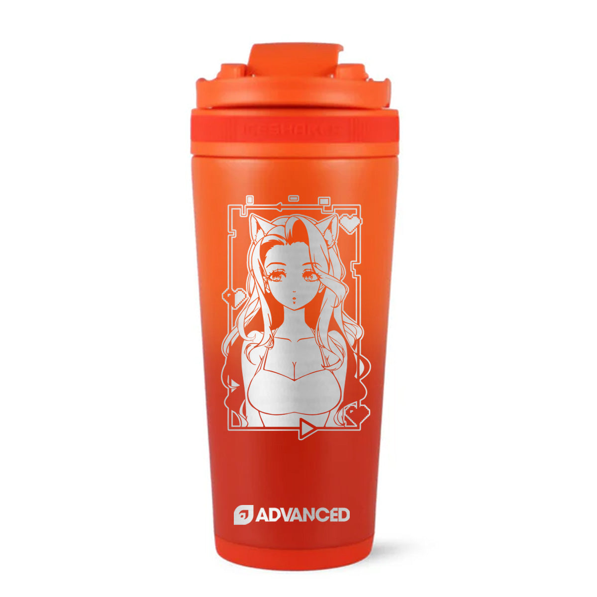 Emidivergent 26oz Ice Shaker - Orange Color Rush