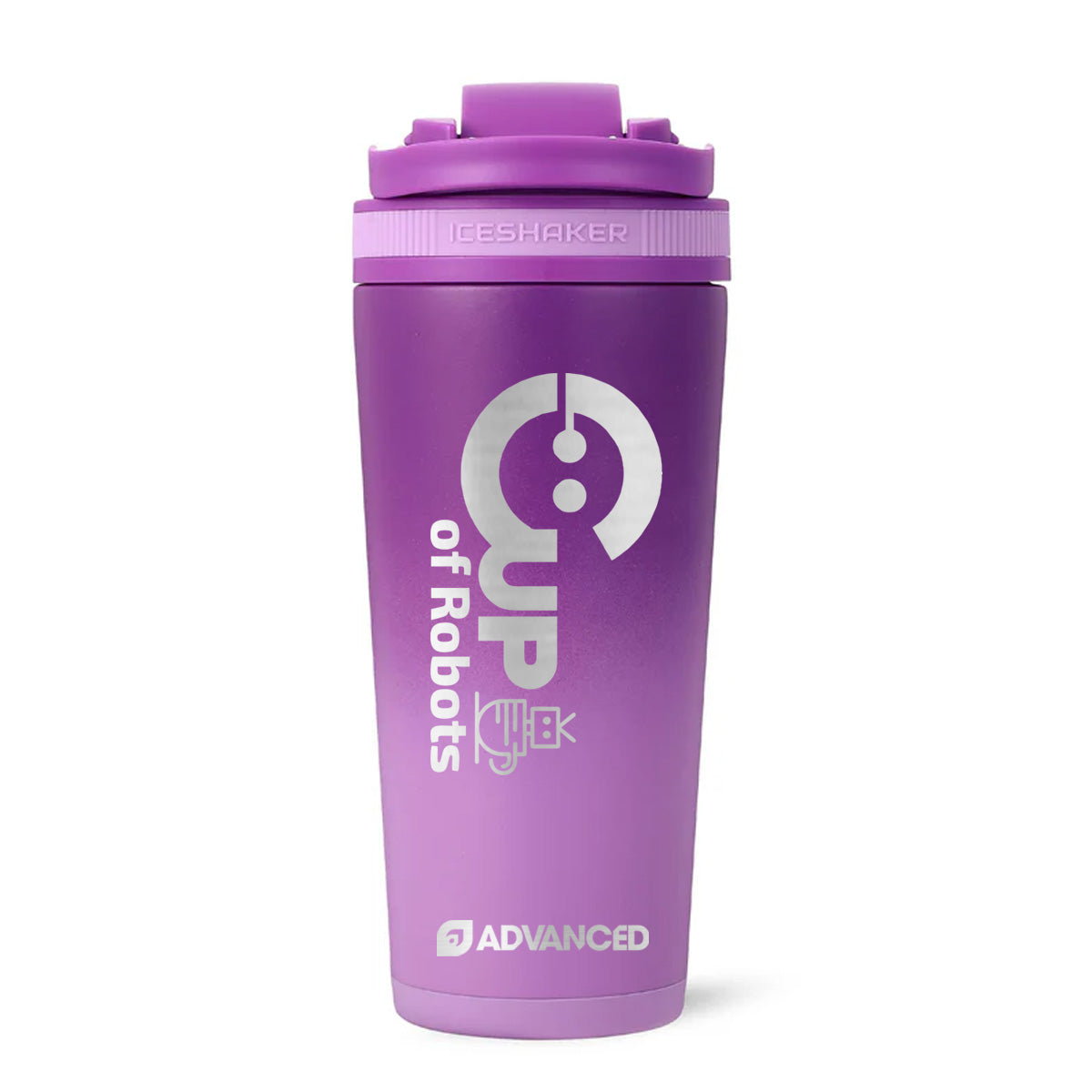 Cup of Robots Custom 26oz Ice Shaker - Purple Color Rush