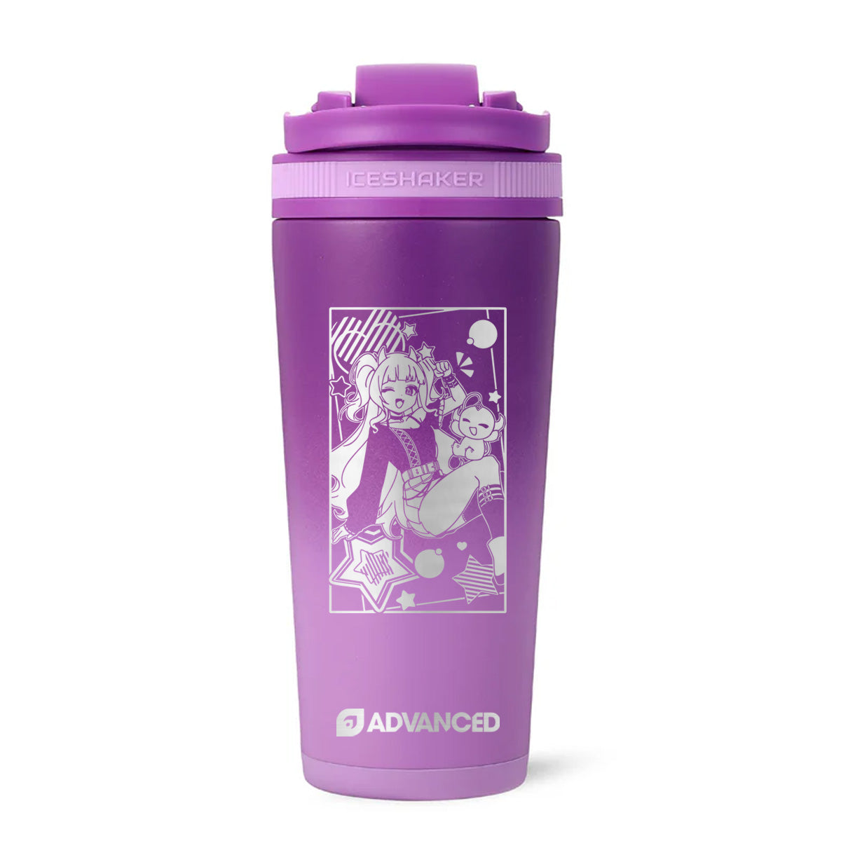 Fusushi V2 Custom 26oz Ice Shaker - Purple Color Rush