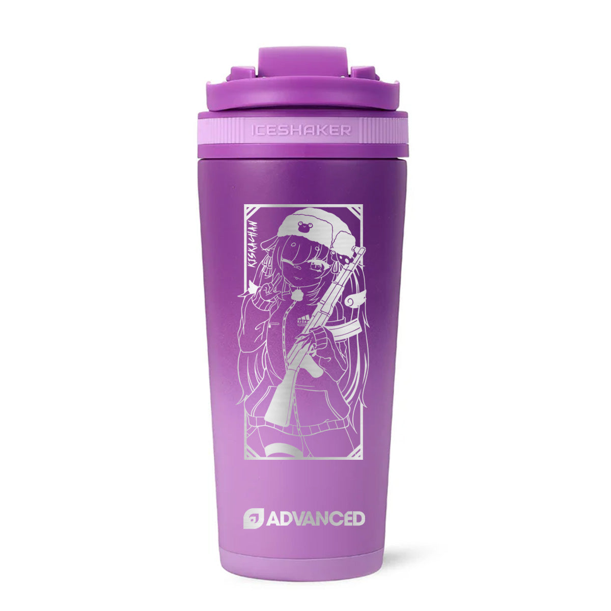 Kiskachan Custom 26oz Ice Shaker - Purple Color Rush