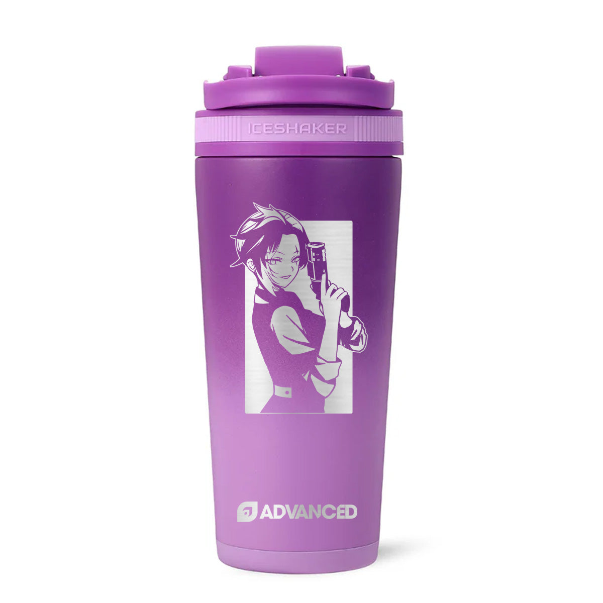 LunariValkyrie V2 Custom 26oz Ice Shaker - Purple Color Rush