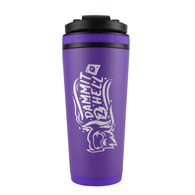 Dammit2Hell x ADVANCED.gg - Custom 26oz Ice Shaker - Purple