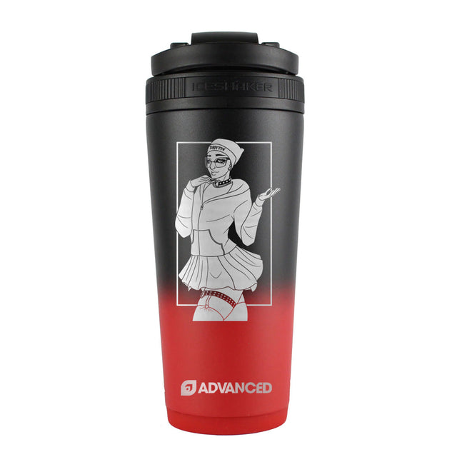 Riot 26oz Ice Shaker - Red Black Ombre