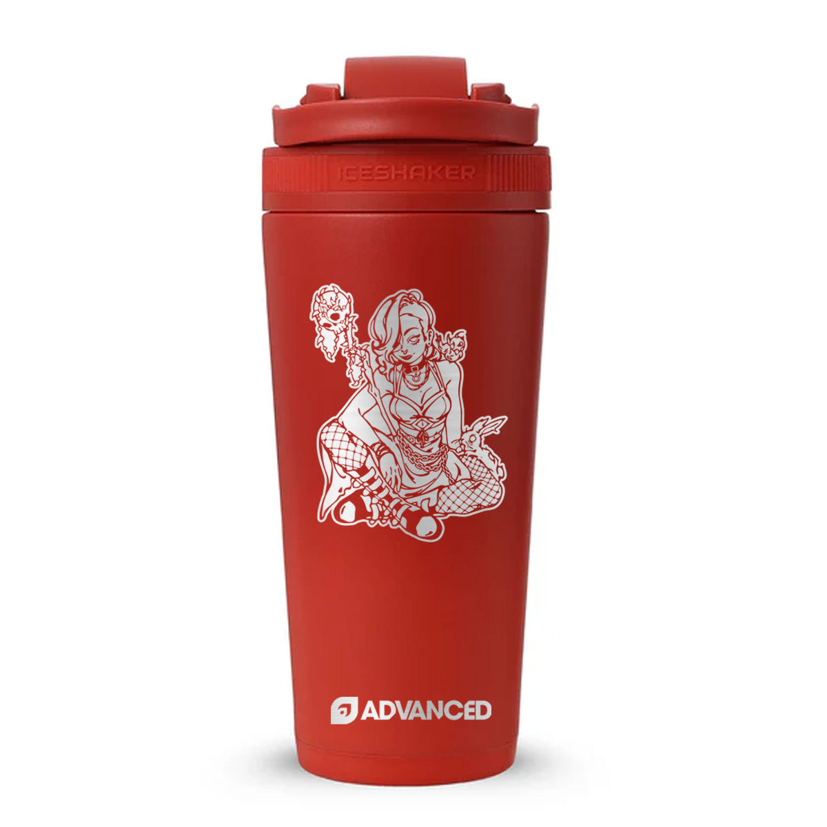 RinVixen Custom 26oz Ice Shaker - Red Color Rush