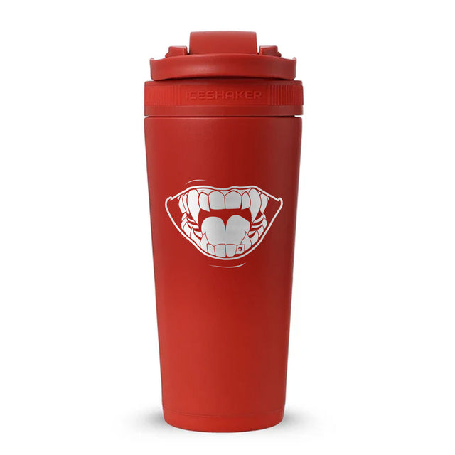 Fangz Custom 26oz Ice Shaker - Red Color Rush