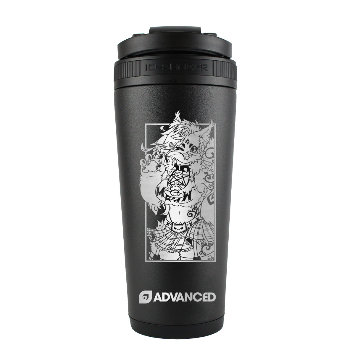 BlaqkKat Custom 26oz Shaker Bottle - Black